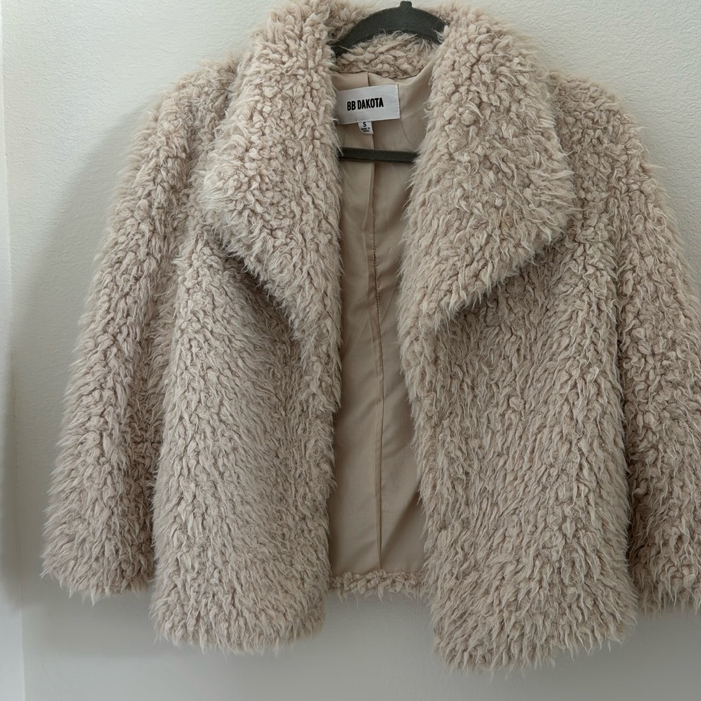 Faux fur coat